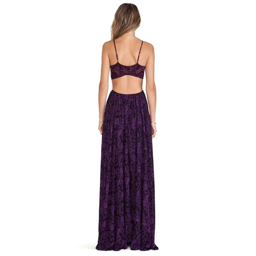 Indah Innocence Maxi Dress Batik Mix XS Open Back Boho Festival Beach Revolve - Picture 2 of 10